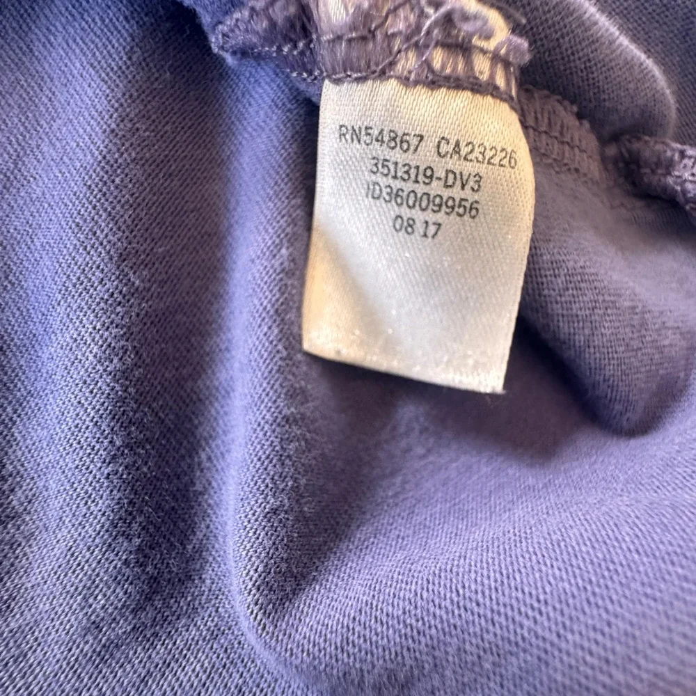 Y2K Victoria Secret PINK Long Sleeve TShirt Womens S Distressed Purple Lounge - Picture 9 of 13